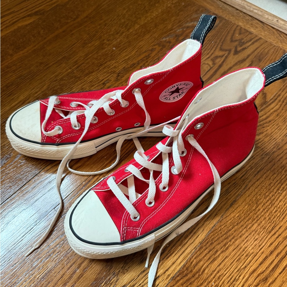 Converse Red High-Top Sneakers